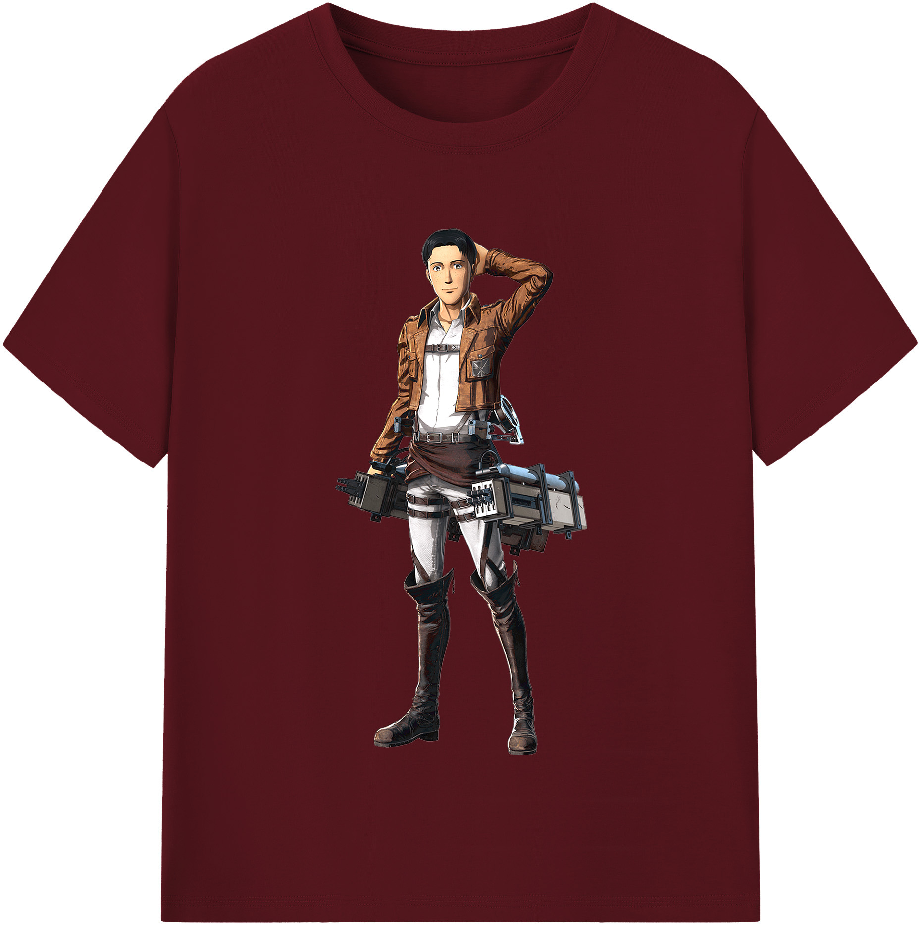 （画像用） 進撃の巨人 Attack on Titan 綿100％半袖Tシャツ（フロントプリント）